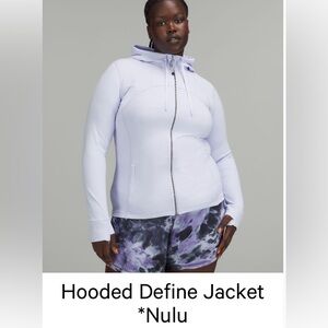 Lululemon nulu hooded define sz 4 (pastel blue)
